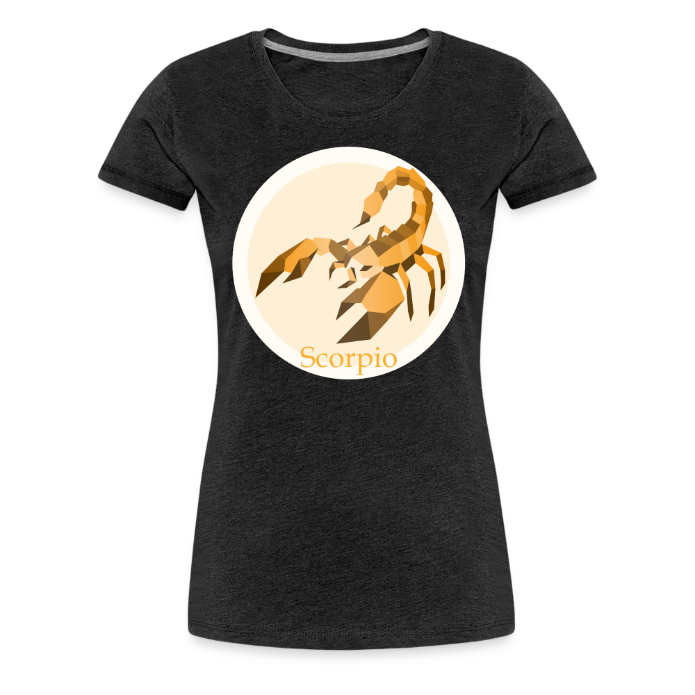 Women’s Mosaic Scorpio Premium T-Shirt - charcoal grey