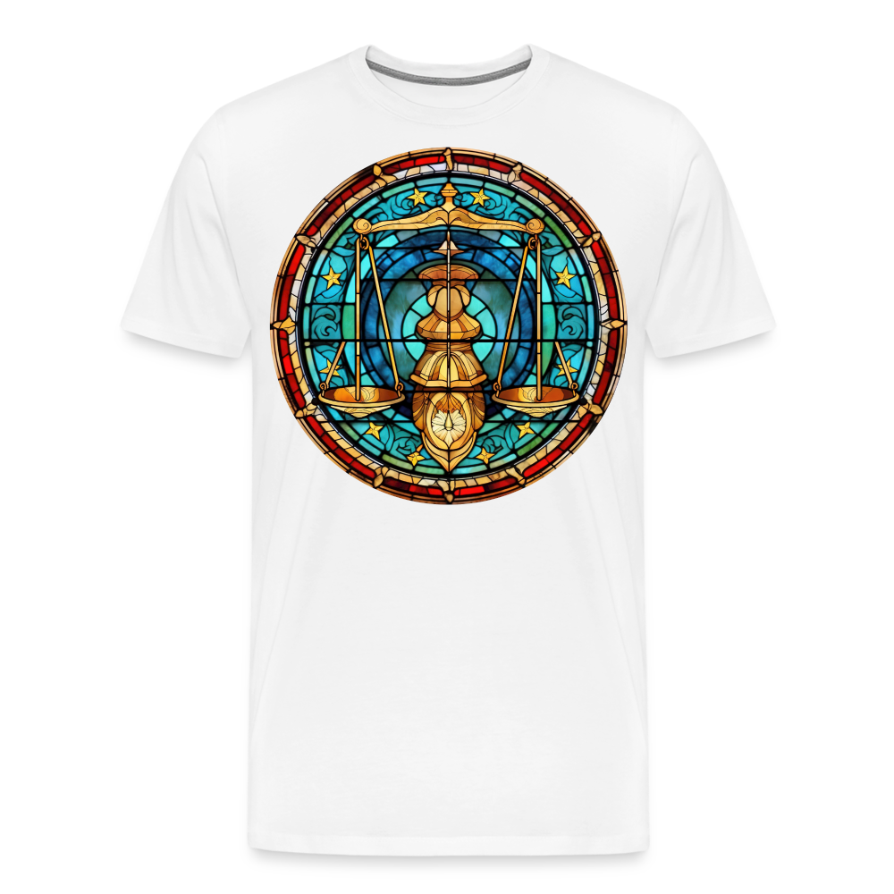 Men's Mosaic Libra Premium T-Shirt - white