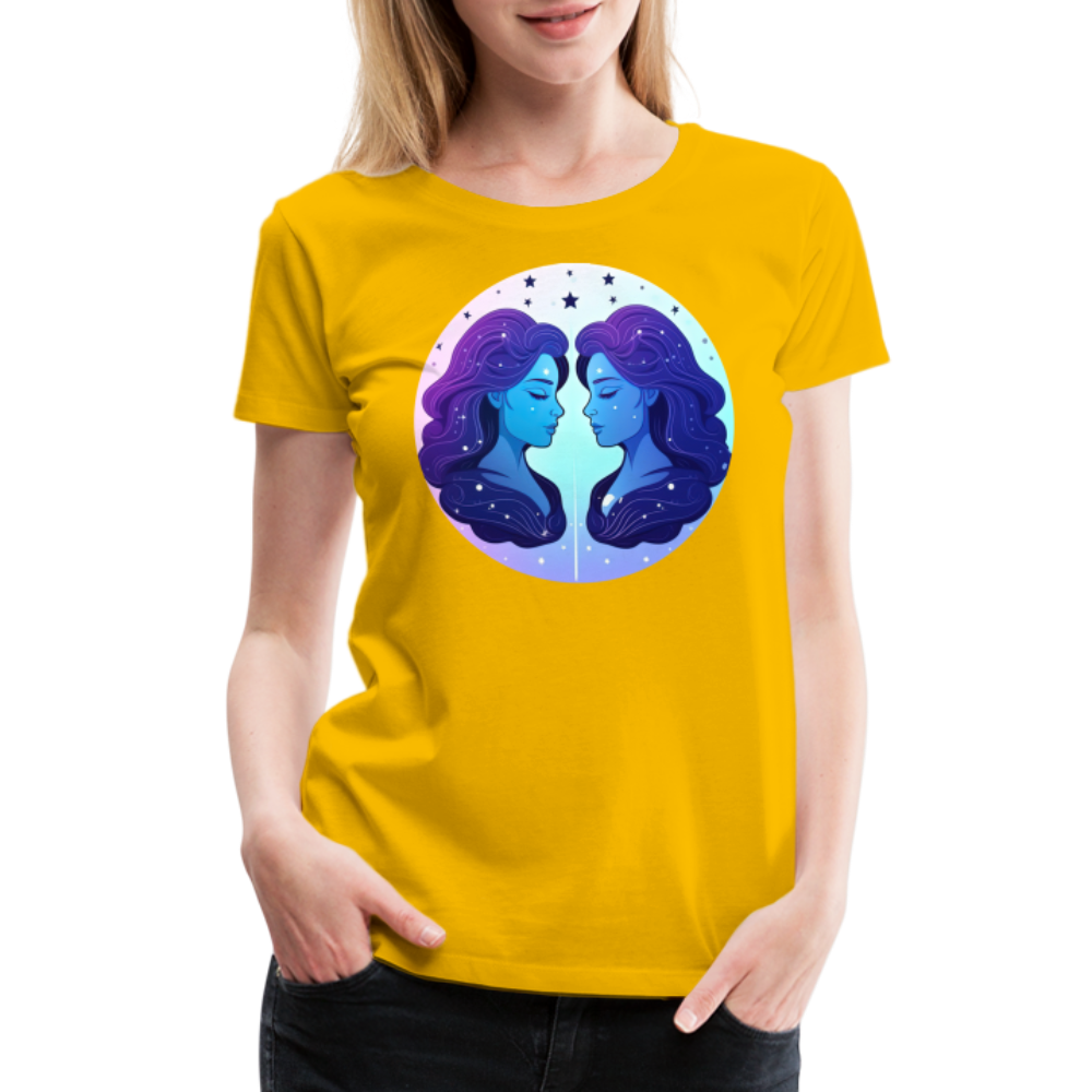 Women’s Magic Gemini Premium T-Shirt - sun yellow