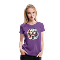 Thumbnail for Women’s Mythical Gemini Premium T-Shirt - purple