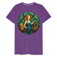 Thumbnail for Men's Mosaic Virgo Premium T-Shirt - purple