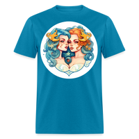 Thumbnail for Men's Symbol Gemini Classic T-Shirt - turquoise