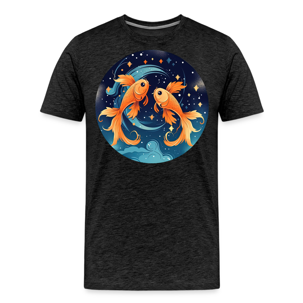 Men's Magic Pisces Premium T-Shirt - charcoal grey