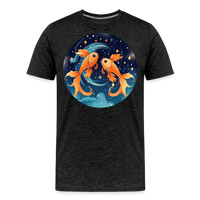 Thumbnail for Men's Magic Pisces Premium T-Shirt - charcoal grey