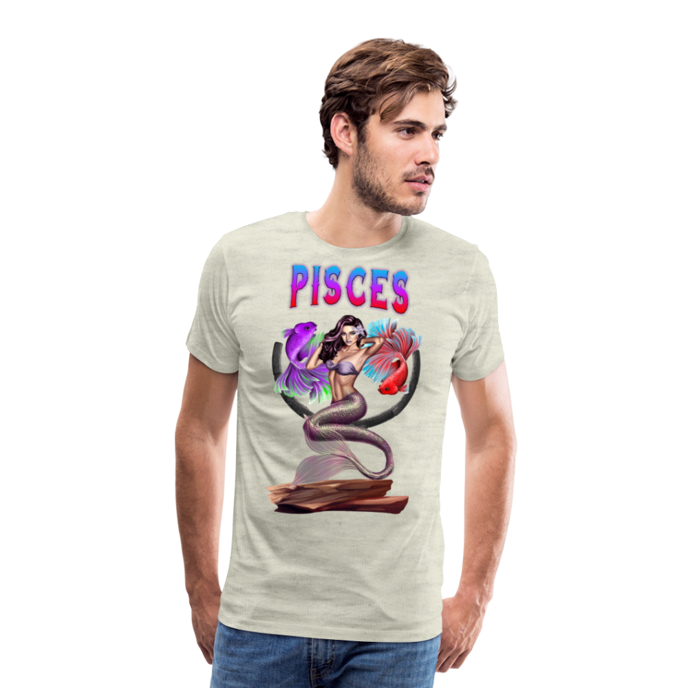 Men's Astral Pisces Premium T-Shirt - heather oatmeal