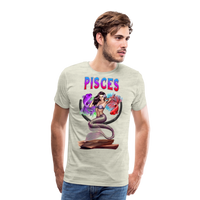 Thumbnail for Men's Astral Pisces Premium T-Shirt - heather oatmeal