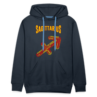 Thumbnail for Men's Power Words Sagittarius Premium Hoodie - navy