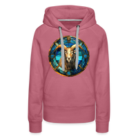 Thumbnail for Women’s Mosaic Capricorn Premium Hoodie - mauve