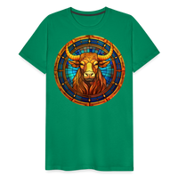 Thumbnail for Men's Mosaic Taurus Premium T-Shirt - kelly green