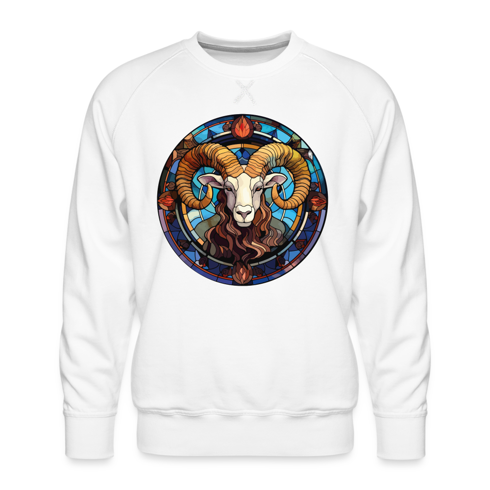 Men’s Mosaic Aries Premium Sweatshirt - white