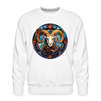 Thumbnail for Men’s Mosaic Aries Premium Sweatshirt - white