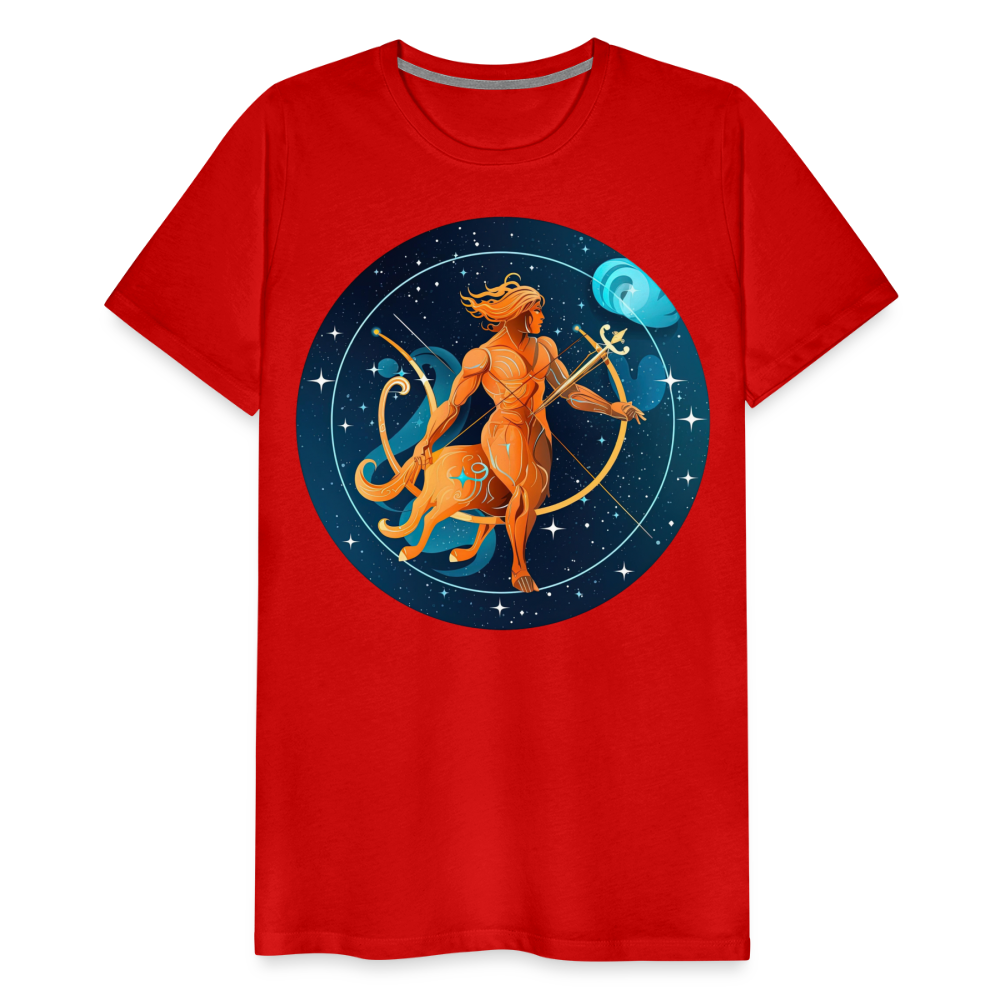 Men's Mythical Sagittarius Premium T-Shirt - red