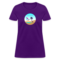 Thumbnail for Women's Dragonfly Oasis V.1 Capricorn T-Shirt - purple