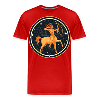 Thumbnail for Men's Mystic Sagittarius Premium T-Shirt - red