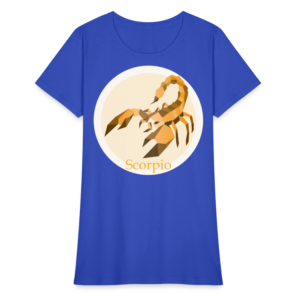 Women's Mosaic Scorpio T-Shirt - royal blue