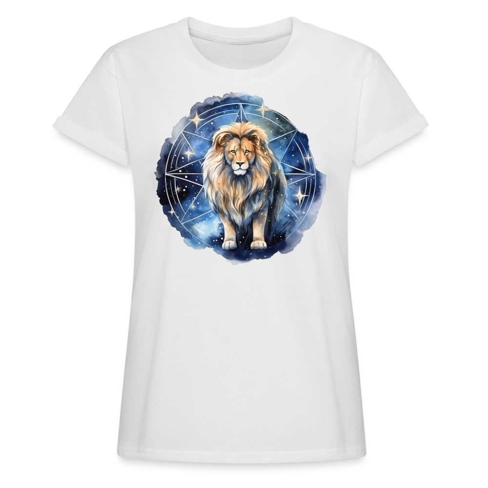 Women's Mythical Leo Relaxed Fit T-Shirt - white