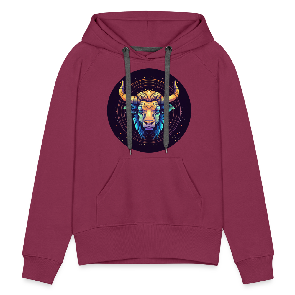 Women’s Magic Taurus Premium Hoodie - burgundy