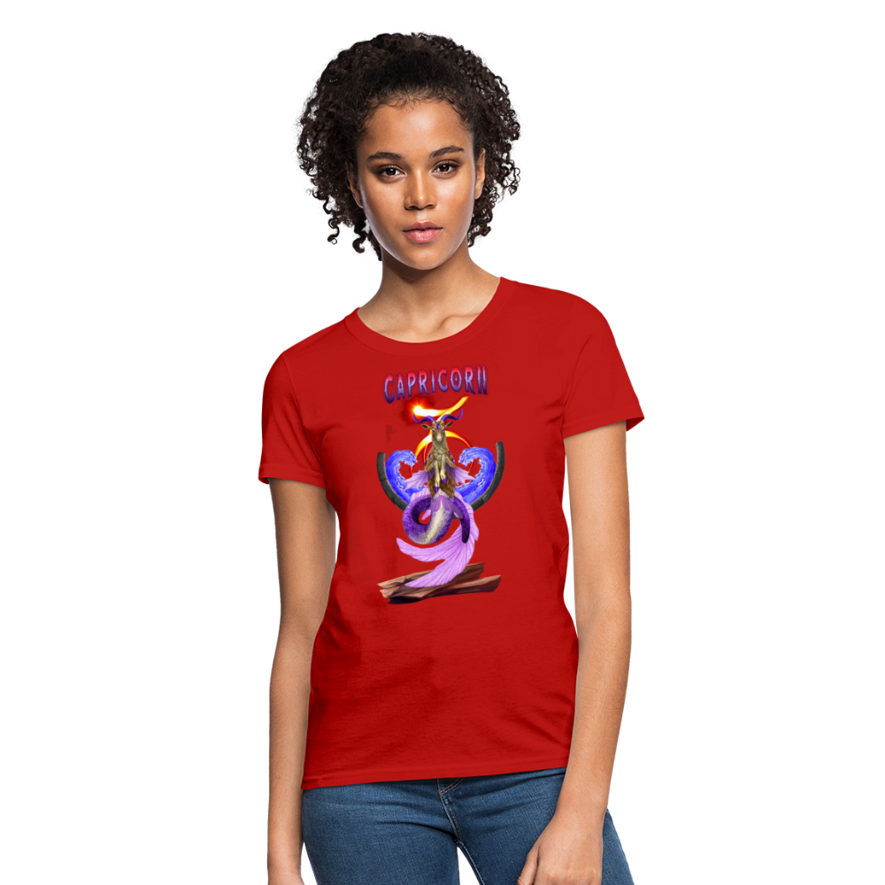 Astral Capricorn Women's T-Shirt - red