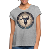 Thumbnail for Women's Mythical Taurus Relaxed Fit T-Shirt - heather gray