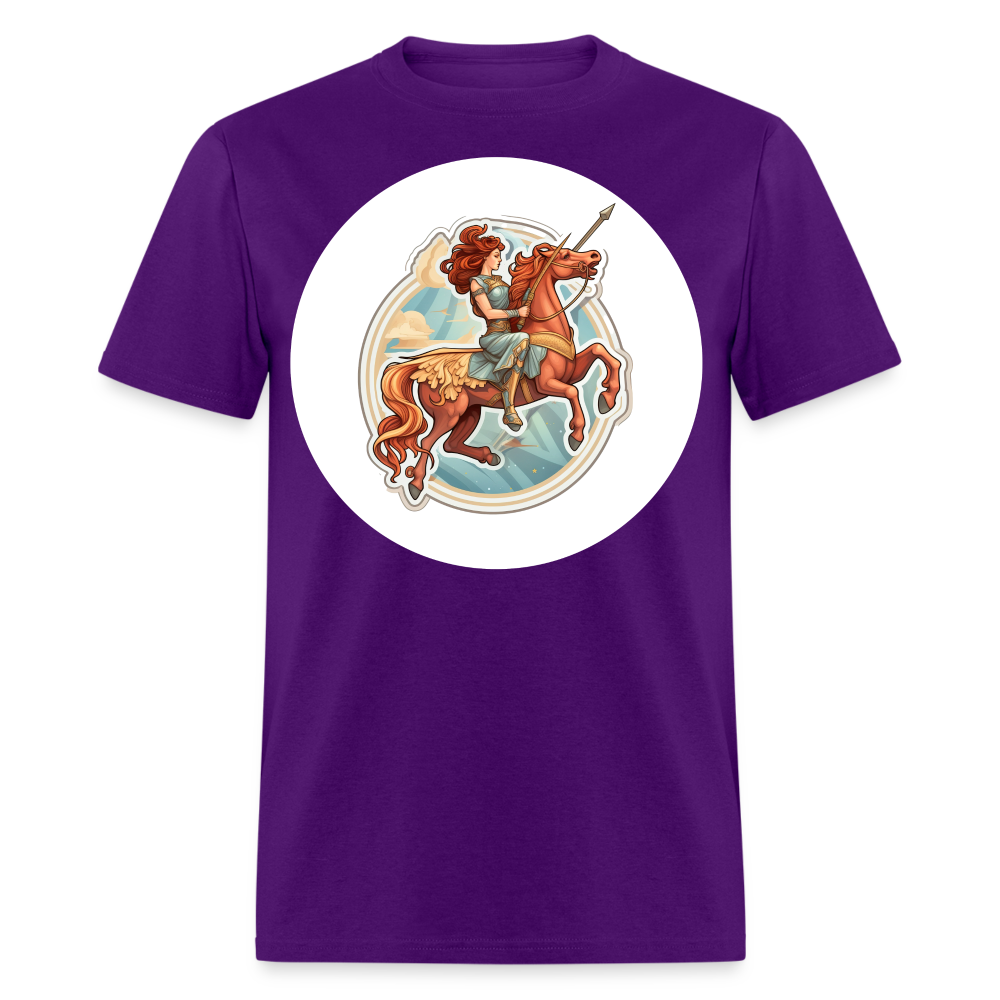 Men's Symbol Sagittarius Classic T-Shirt - purple