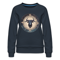 Thumbnail for Women’s Mythical Taurus Premium Sweatshirt - navy