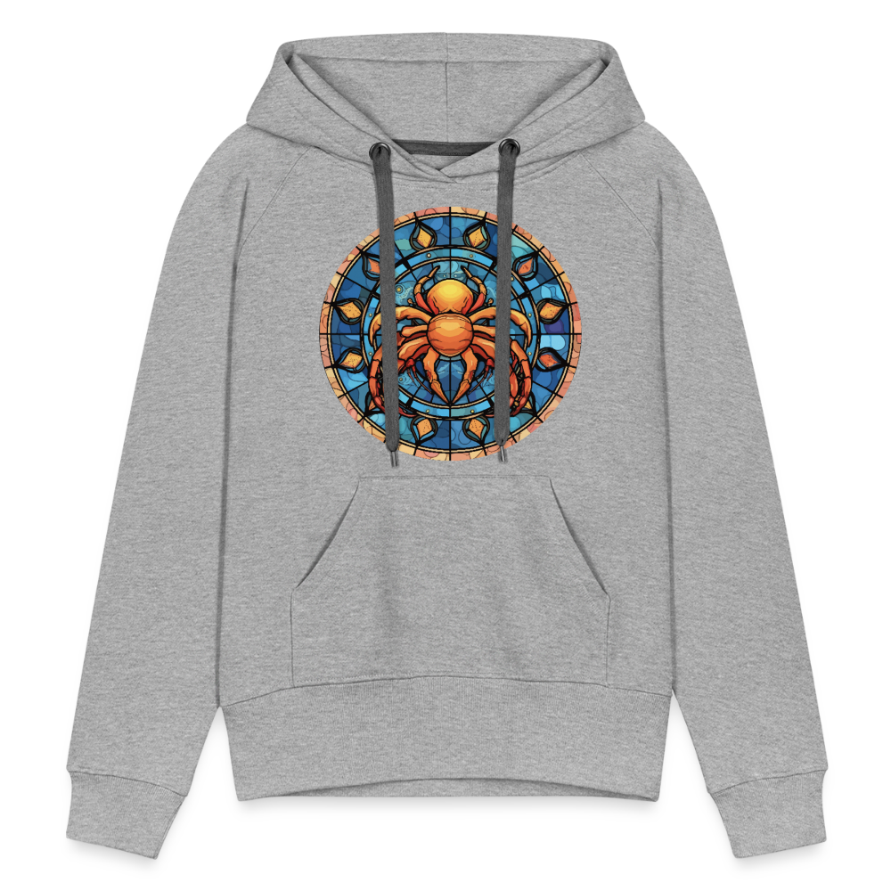 Women’s Mosaic Cancer Premium Hoodie - heather grey