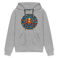 Thumbnail for Women’s Mosaic Cancer Premium Hoodie - heather grey