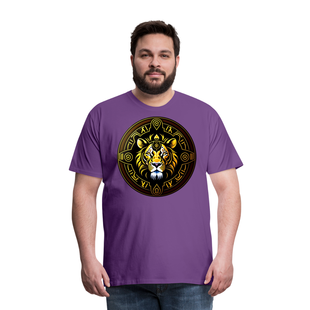 Men's Mythical Leo Premium T-Shirt - purple