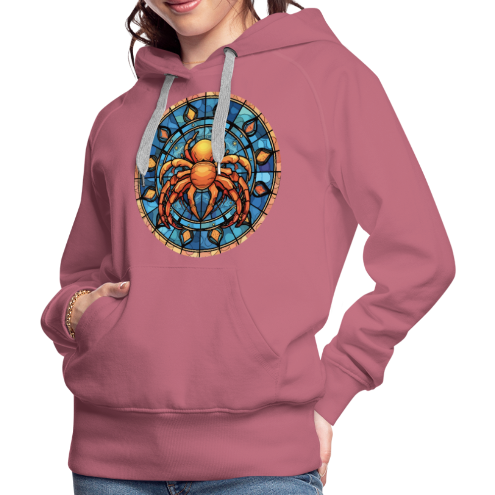 Women’s Mosaic Cancer Premium Hoodie - mauve