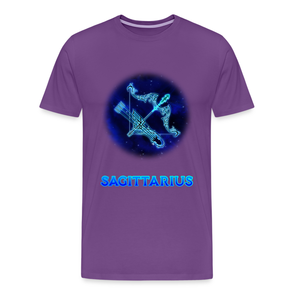 Men's Sagittarius Premium T-Shirt - purple