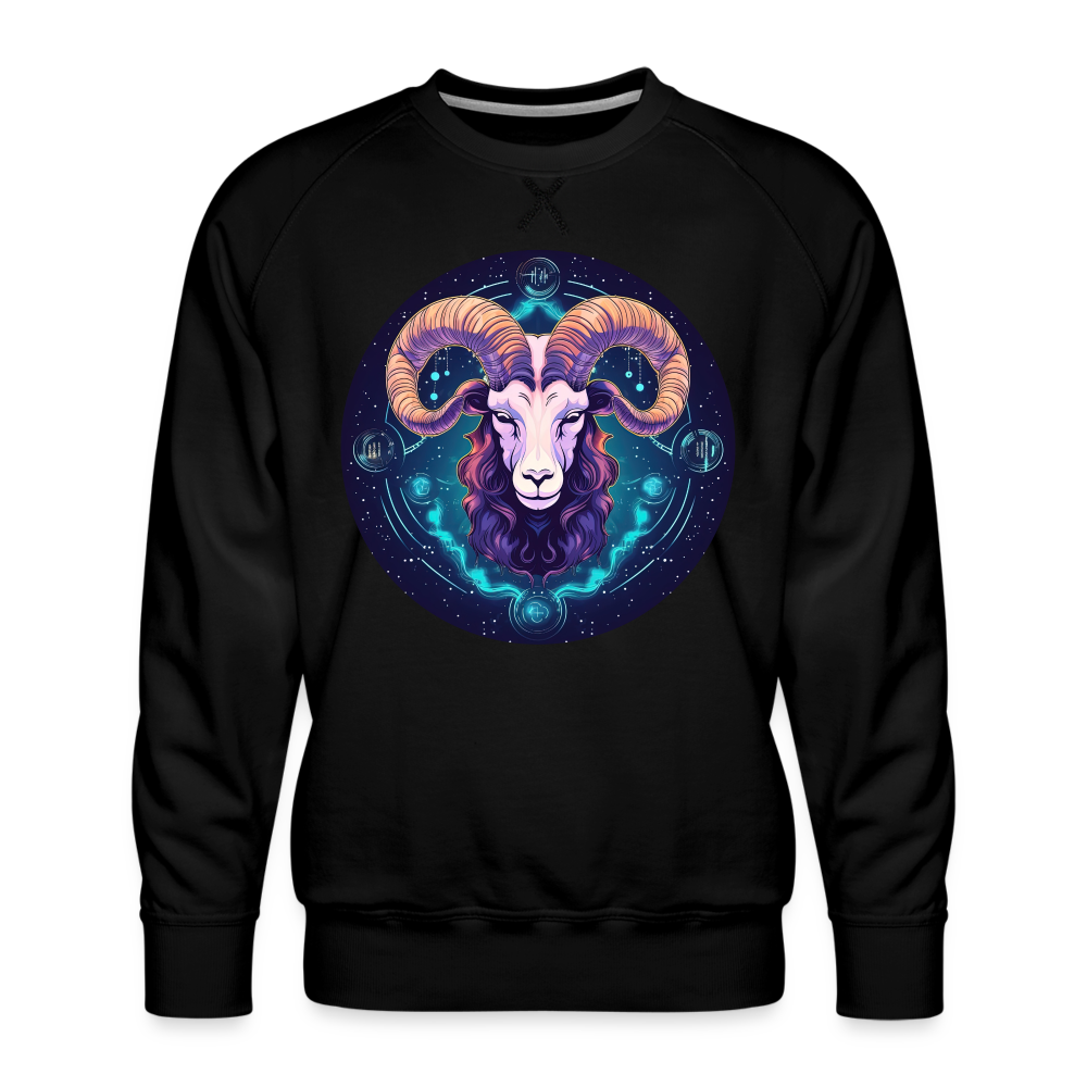 Men’s Mystic Aries Premium Sweatshirt - black