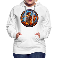 Thumbnail for Women’s Mosaic Sagittarius Premium Hoodie - white