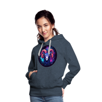 Thumbnail for Women’s Magic Aries Premium Hoodie - heather denim