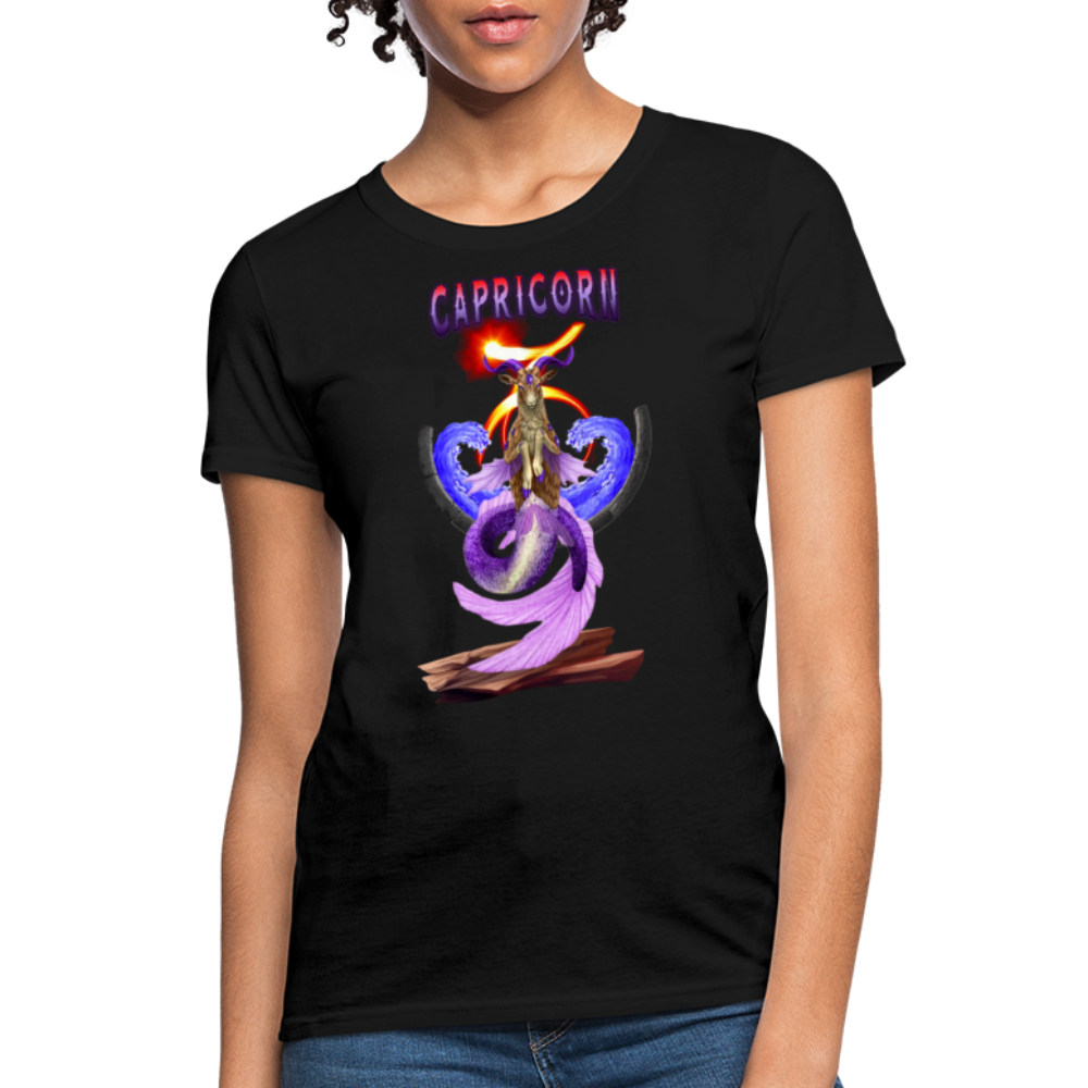 Astral Capricorn Women's T-Shirt - black