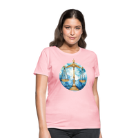 Thumbnail for Women's Mythical Libra T-Shirt - pink