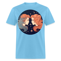 Thumbnail for Men's Mystic Gemini Classic T-Shirt - aquatic blue