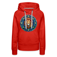 Thumbnail for Women’s Mosaic Leo Premium Hoodie - red