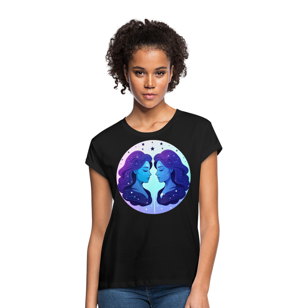 Women's Magic Gemini Relaxed Fit T-Shirt - black