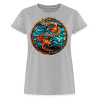 Thumbnail for Women's Mosaic Pisces Relaxed Fit T-Shirt - heather gray