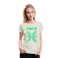 Thumbnail for Women's Power Words Pisces Premium T-Shirt - heather oatmeal