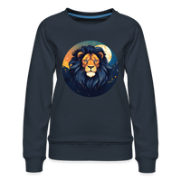 Thumbnail for Women’s Mystic Leo Premium Sweatshirt - navy