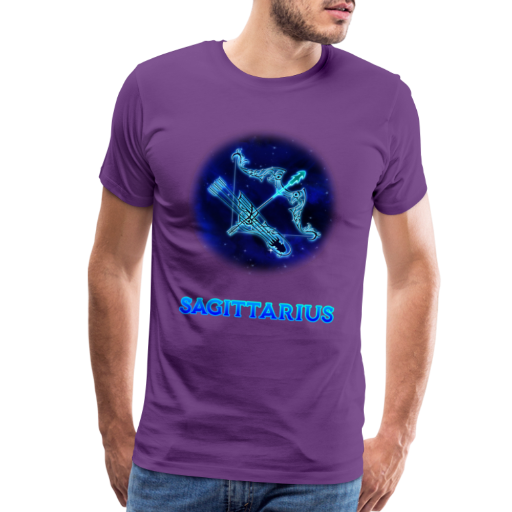 Men's Sagittarius Premium T-Shirt - purple