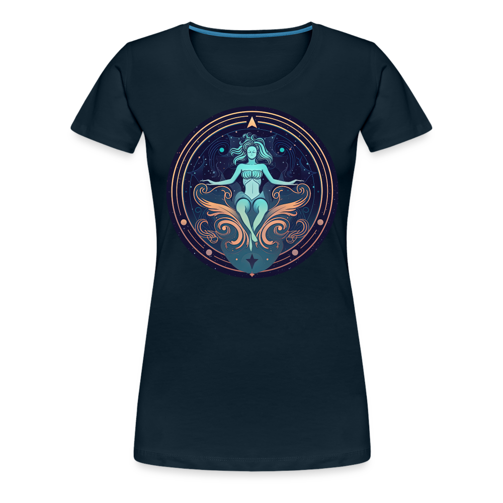 Women’s Mystic Aquarius Premium T-Shirt - deep navy