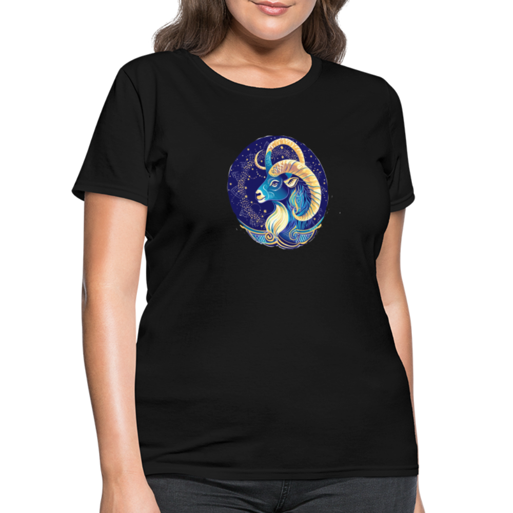 Women's Mythical Capricorn T-Shirt - black