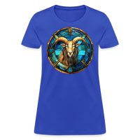 Thumbnail for Women's Mosaic Capricorn T-Shirt - royal blue