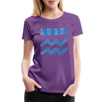 Thumbnail for Women's Power Words Aquarius Premium T-Shirt - purple