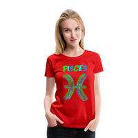 Thumbnail for Women's Power Words Pisces Premium T-Shirt - red