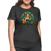 Thumbnail for Women's Mosaic Virgo T-Shirt - heather black