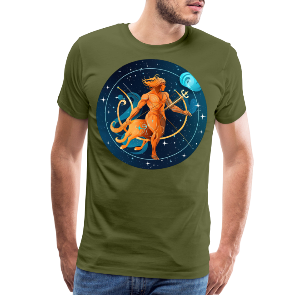 Men's Mythical Sagittarius Premium T-Shirt - olive green