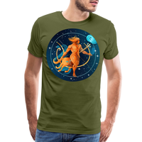 Thumbnail for Men's Mythical Sagittarius Premium T-Shirt - olive green